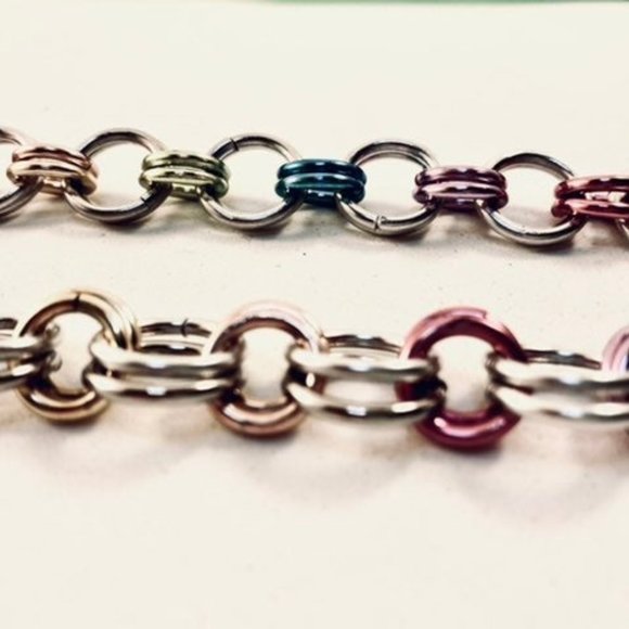 Pride Flag Steel Chainmaille Belt Chain - Picture 9 of 10